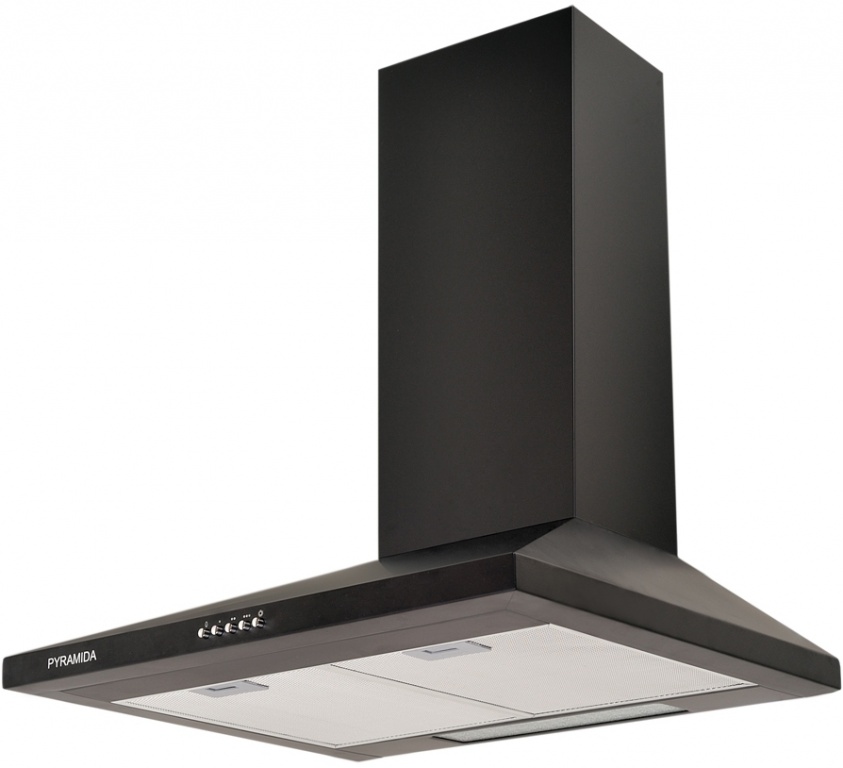 Вытяжка декоративная Pyramida KS 60 black/U (1000) - фото